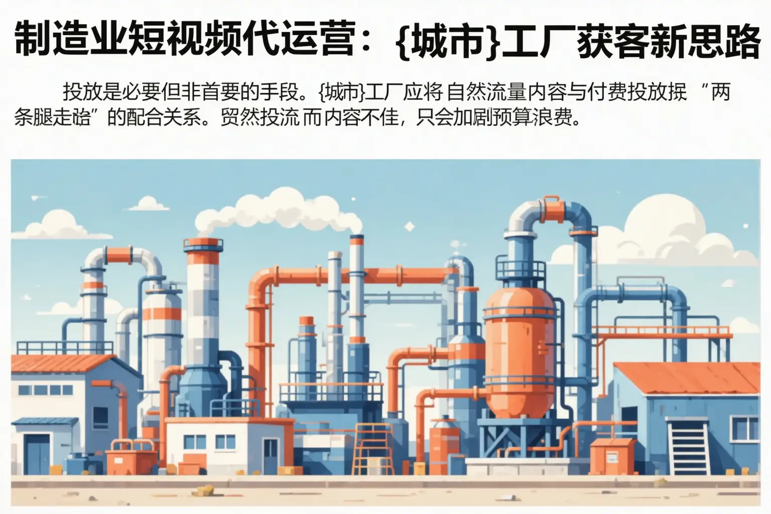 制造业短视频代运营：毕节工厂获客新思路