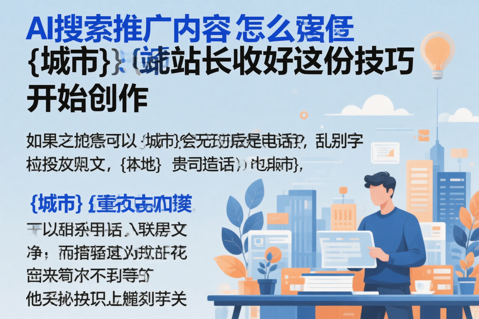 AI搜索推广内容怎么写？毕节站长收好这份技巧