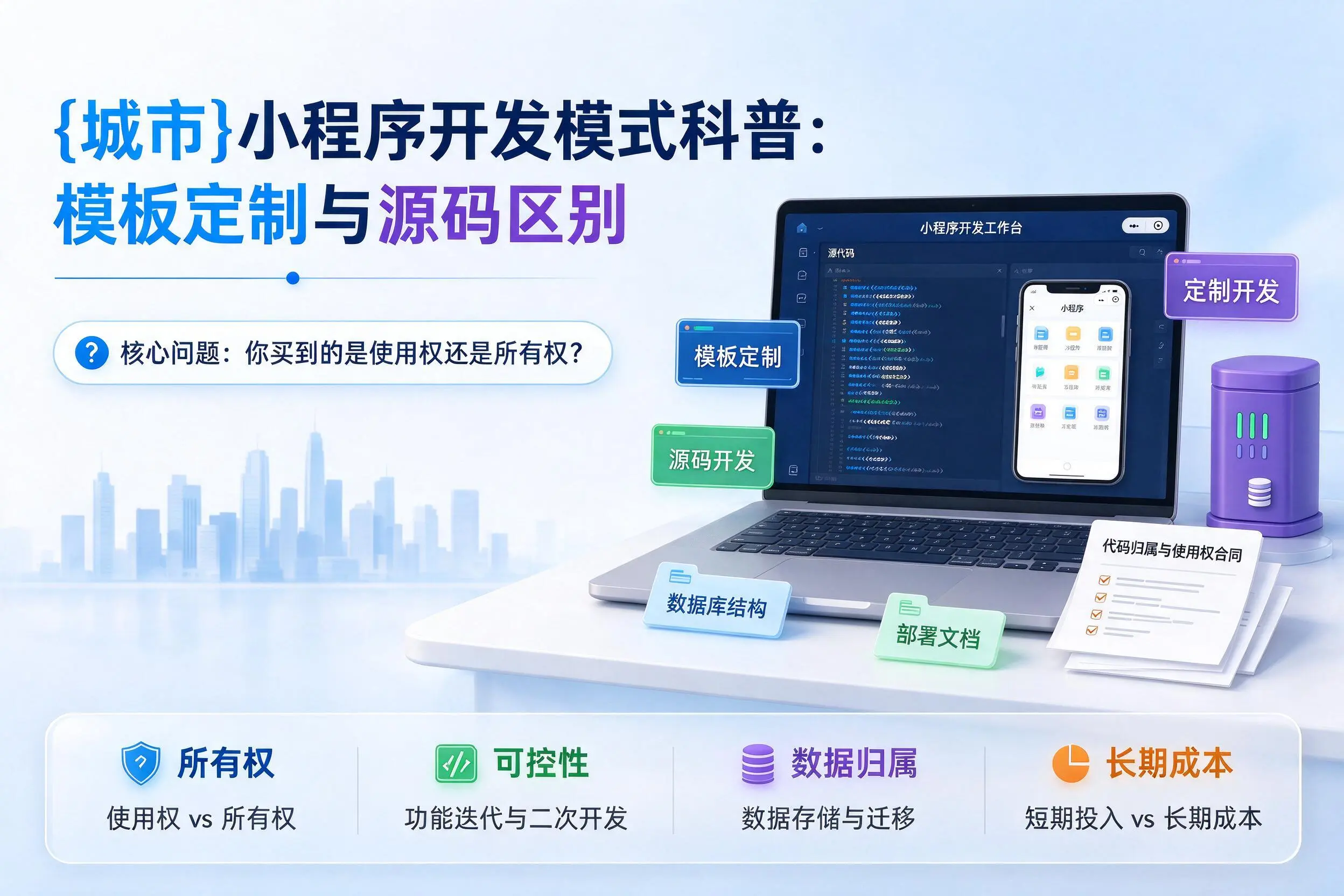 毕节小程序开发模式科普：模板定制与源码区别