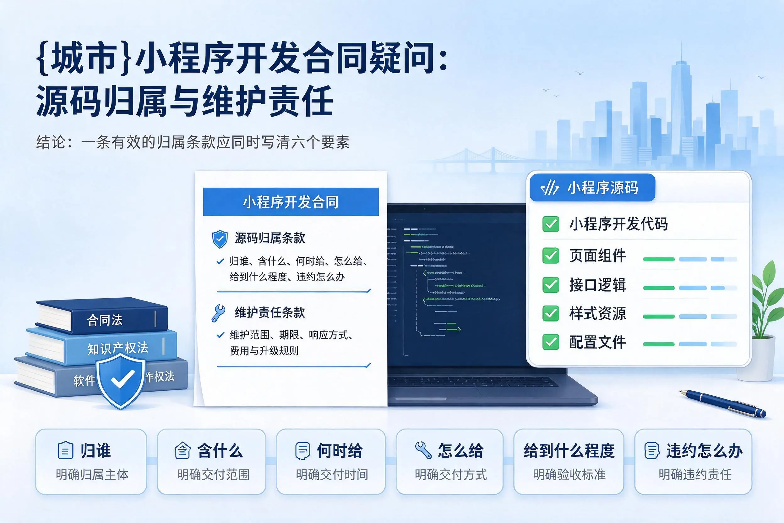 毕节小程序开发合同疑问：源码归属与维护责任