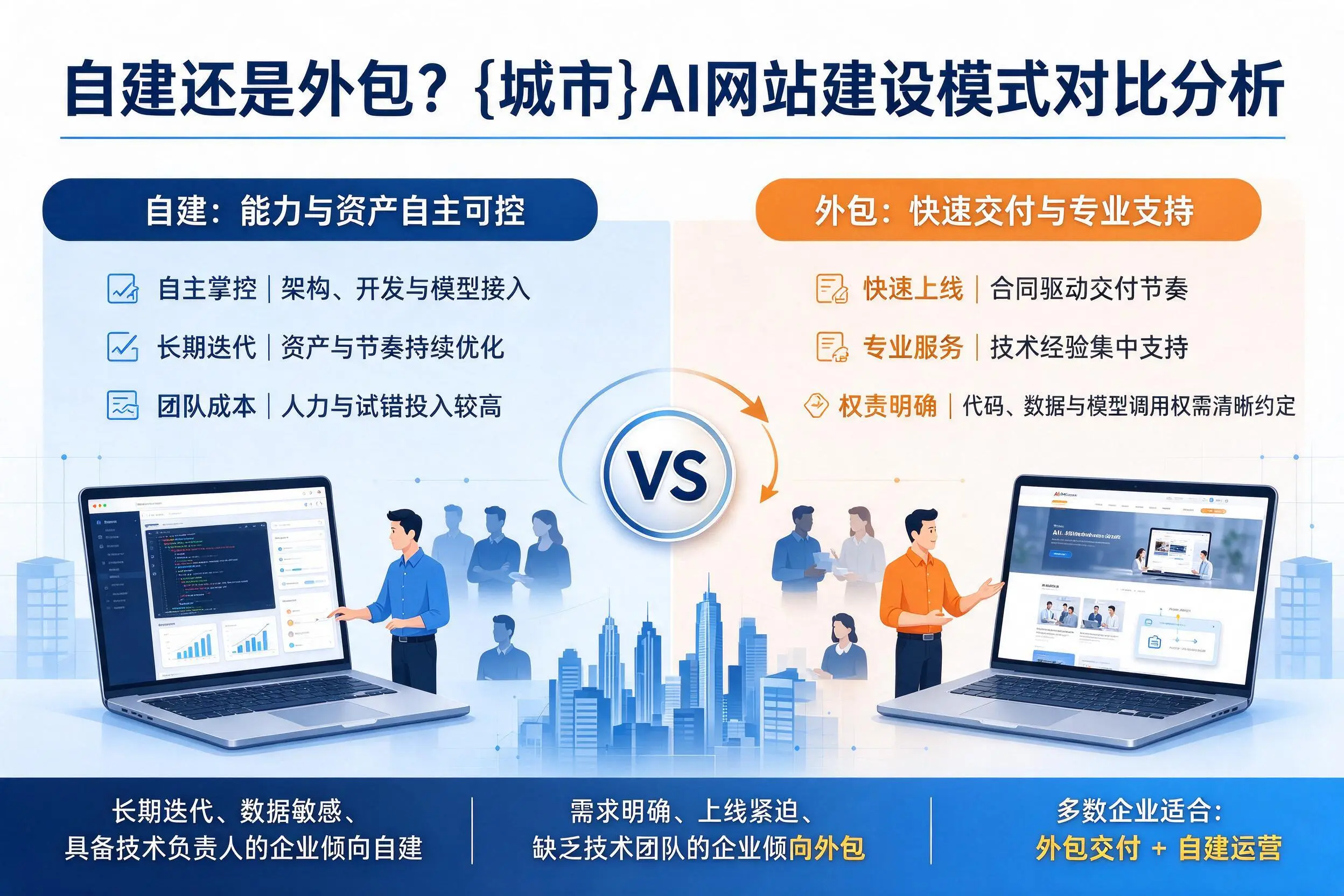 自建还是外包？毕节AI网站建设模式对比分析